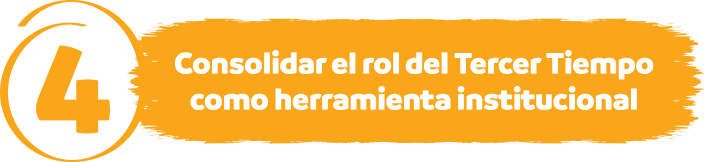 4 - Consolidar el rol del Tercer Tiempo como herramienta institucional.